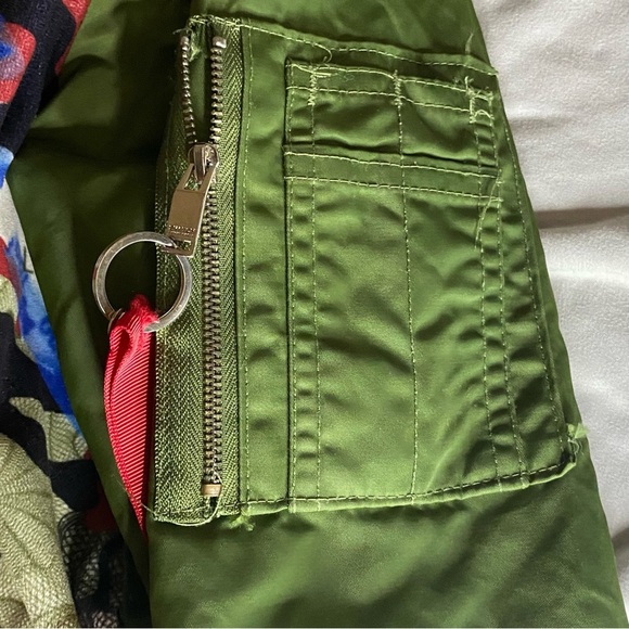 Vintage SWITCH REMARKABLE ZIP UP BOMBER JACKET MONEY DESIGN Unisex M - Picture 5 of 9